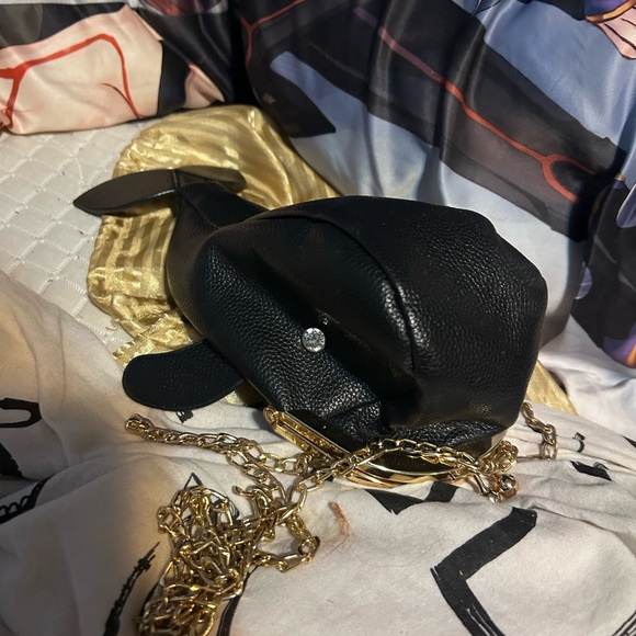 Dune London Handbags - Dune London Black and Gold Whale shaped bag